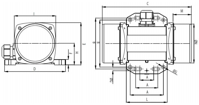 КРАСНЫЙ МАЯК 0.4/3000E Схема размеров.png КРАСНЫЙ МАЯК 0.4/3000E
